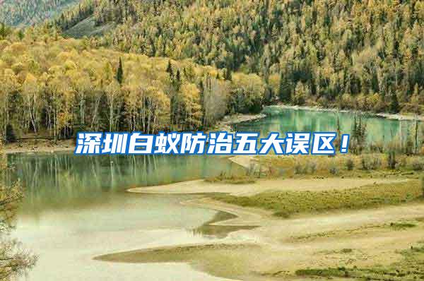 深圳白蟻防治五大誤區(qū)！